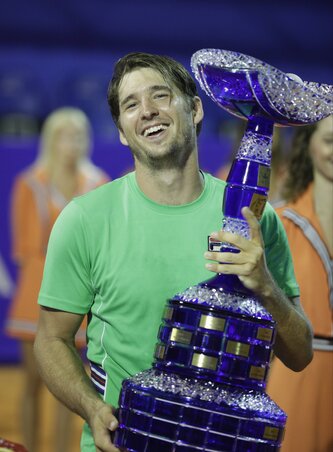 Végre Dušan Lajović is magasba emelhetett egy ATP-trófeát (Fotó: Beta)