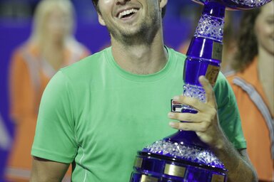 Végre Dušan Lajović is magasba emelhetett egy ATP-trófeát (Fotó: Beta)