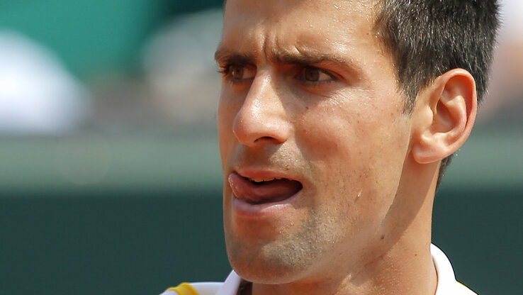 Monte-Carlóban a világranglista első helyén álló Novak Đoković második mérkőzésén is megizzadt (Fotó: Beta)