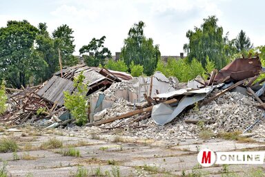 A kaszárnya egyik lebontott melléképülete (Fotó: Gergely Árpád)