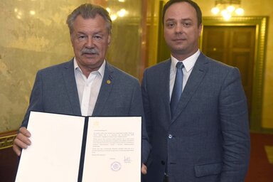 Farkas Bertalan Nyitrai Zsolttal (Fotó: MTI)