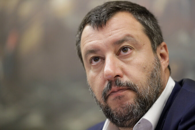 Matteo Salvini (Fotó: Beta/AP)