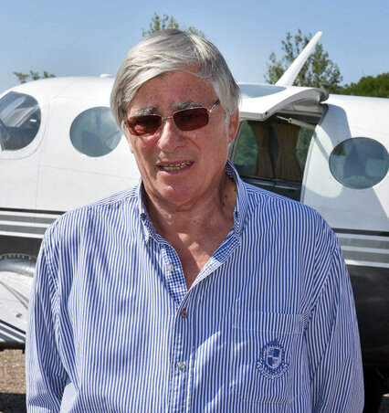 Dragoljub Samardžić, az Aeroklub Novi Sad elnöke(Ótos András felvétele)