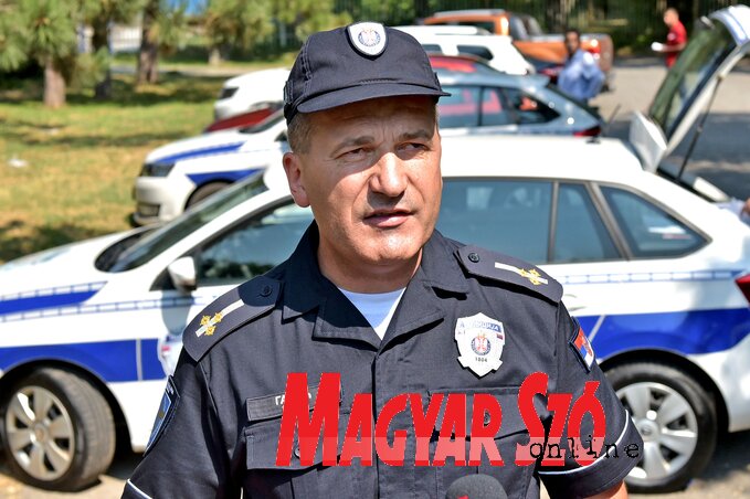 Vladan Gajić rendőrkapitány (Fotó: Gergely Árpád)