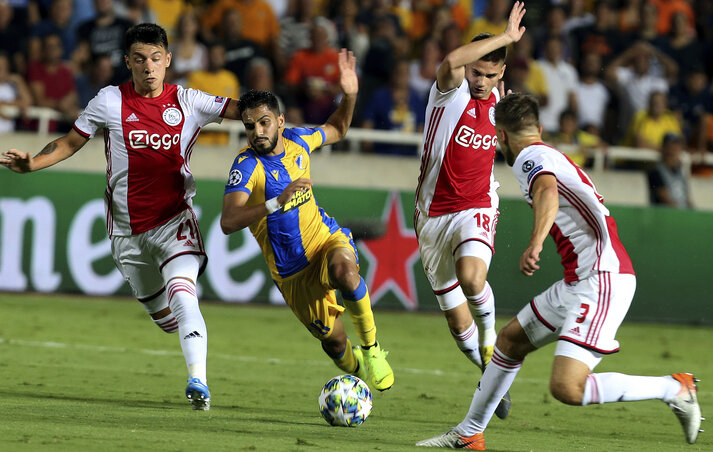 Az Ajax esélyesebb, de nem szabad lebecsülni a ciprusiakat (Fotó: Beta/AP)