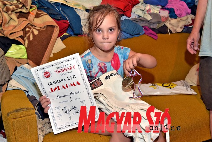 Kujundžić Martina karatéban jeleskedik (Fotó: Gergely Árpád)