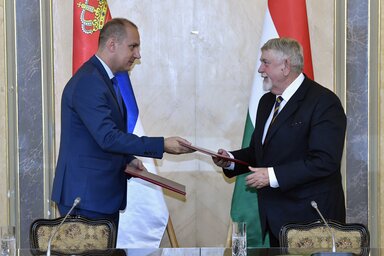 Zlatibor Lončar és Kásler Miklós(Az MTI felvétele)