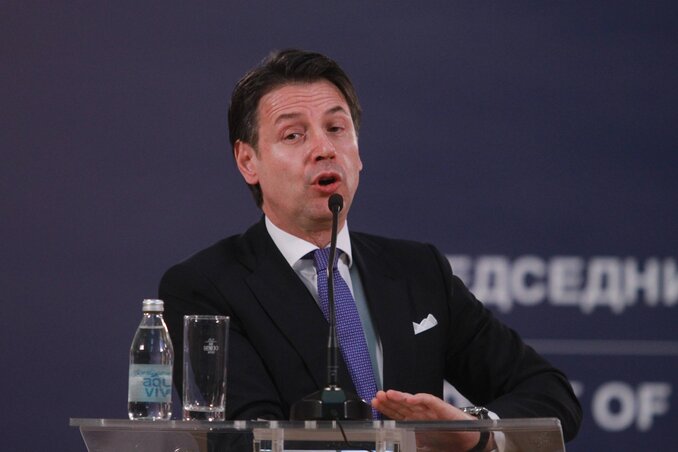 Giuseppe Conte a támogatásáról biztosította Szerbia európai integrációs útját (Fotó: Beta)