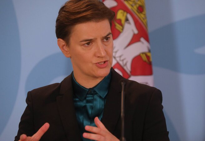 Ana Brnabić miniszterelnök (Fotó: Beta)