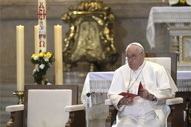 Ferenc pápa (Fotó: MTI)