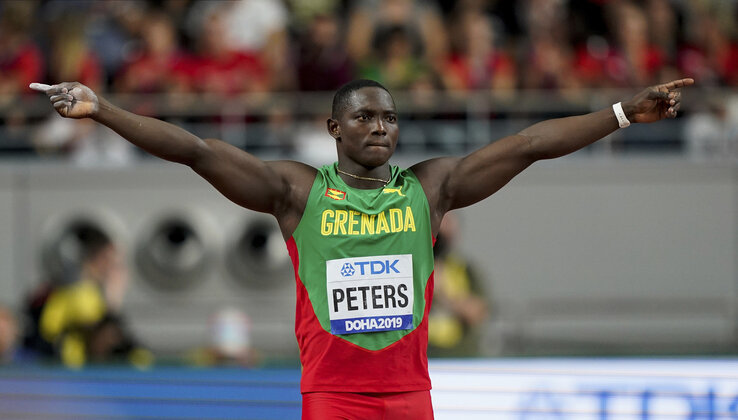 Anderson Peters vb-aranyat szerzett a százezer lakosú Grenadának (Fotó: Beta/AP)