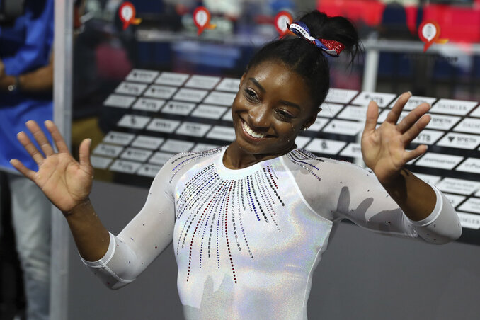 Biles történelmet írhat a hétvégén (Fotó: Beta/AP)