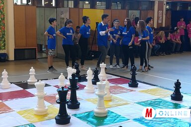 A szabadkai csapat taktikai megbeszélést tart(Lukács Melinda felvétele)