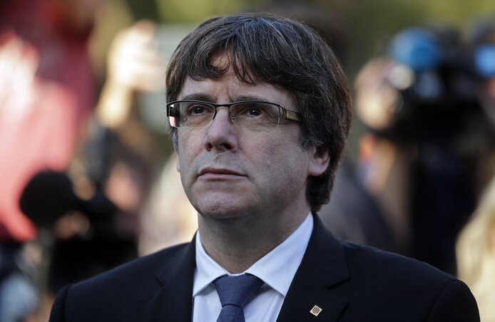 Carles Puigdemont (Fotó: Beta/AP)