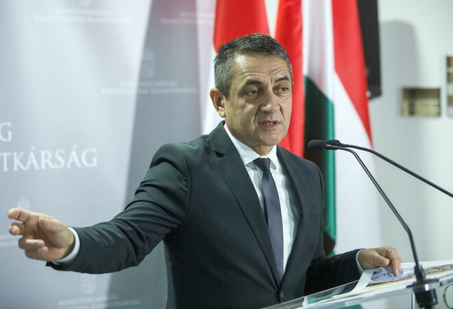Potápi Árpád János sajtótájékoztatója (Fotó: MTI) Potápi Árpád János sajtótájékoztatója (Fotó: MTI)
