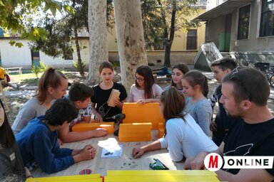 A diákok fúrni, faragni is tanultak (Fotó: Fehér Rózsa)