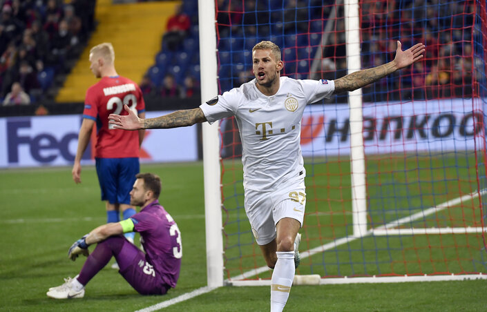 Varga Roland gólja három pontot ért a Fradinak (Fotó: MTI)