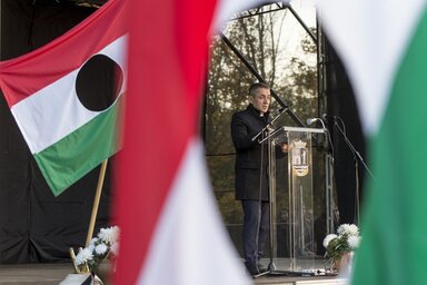 Potápi Árpád János: A szabadság olyan törékeny dolog, amelyet bármikor elveszthetünk, ha nem vigyázunk rá (Fotó: MTI)