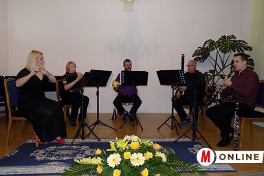 Az iskola napja alkalmából az Újvidéki Rézfúvós Kvintett adott koncertet (Szögi Csaba felvétele)