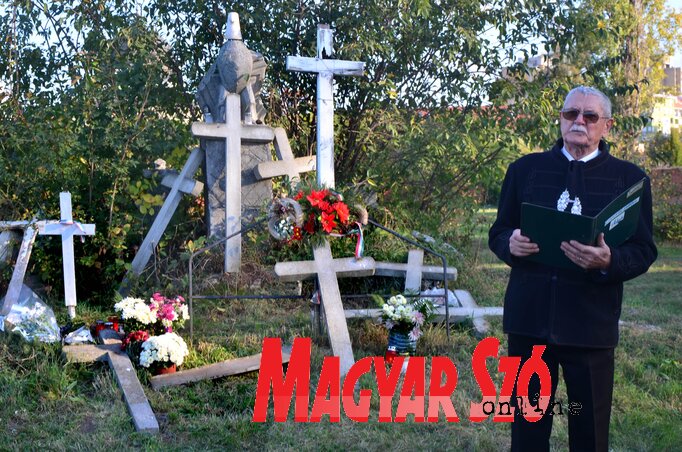 Matuska Márton a megemlékezésen (Fotó: Dávid Csilla)