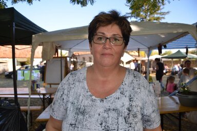Sípos Hajnalka, a zentagunarasi helyi közösség végrehajtó bizottságának elnöke (Kazinczy Paszterkó Diana felvétele)
