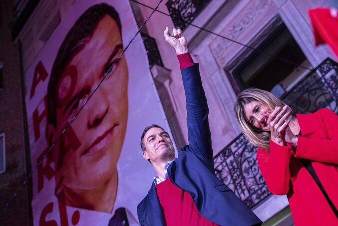 Pedro Sánchez ügyvezető szocialista kormányfő (Fotó: Beta/AP)