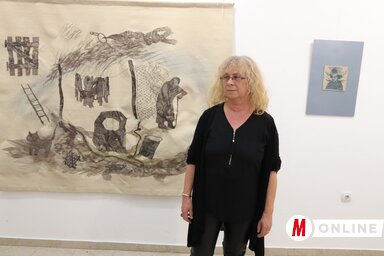 Hauser Beáta az elképzeléseit, az érzéseit próbálja megjeleníteni az alkotásaiban (Puskás Károly felvétele)