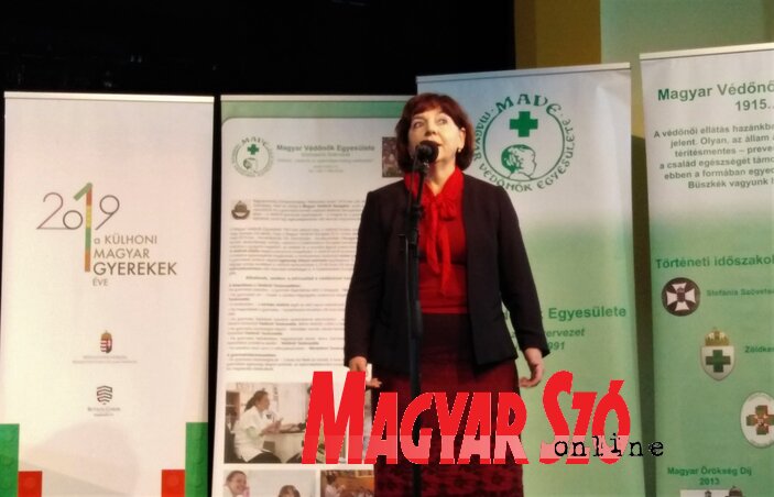 De Negri Ibolya, a Magyar Nemzeti Tanács nevében köszöntötte a megjelenteket (Herceg Elizabetta felvétele) De Negri Ibolya, a Magyar Nemzeti Tanács nevében köszöntötte a megjelenteket (Herceg Elizabetta felvétele)