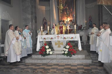 A búcsúi szentmise (Fotó: L. Móger Tímea)