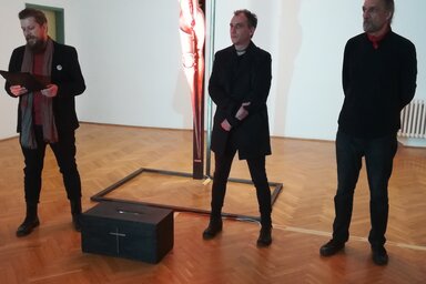 Blaskó Árpád, Szlancsik Árpád és Miroslav Jovančić a Kortárs Galériában