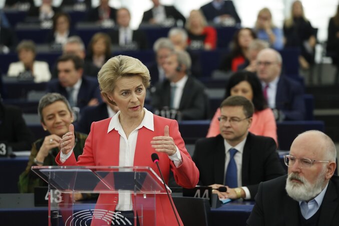 Az Európai Bizottság új elnöke létkérdésnek nevezte a klímaváltozás elleni küzdelmet is (Fotó: AP via Beta)