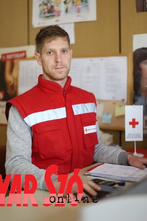 Fontányi Andor, a Vöröskereszt kishegyesi szervezetének titkára (Lakatos János felvétele)
