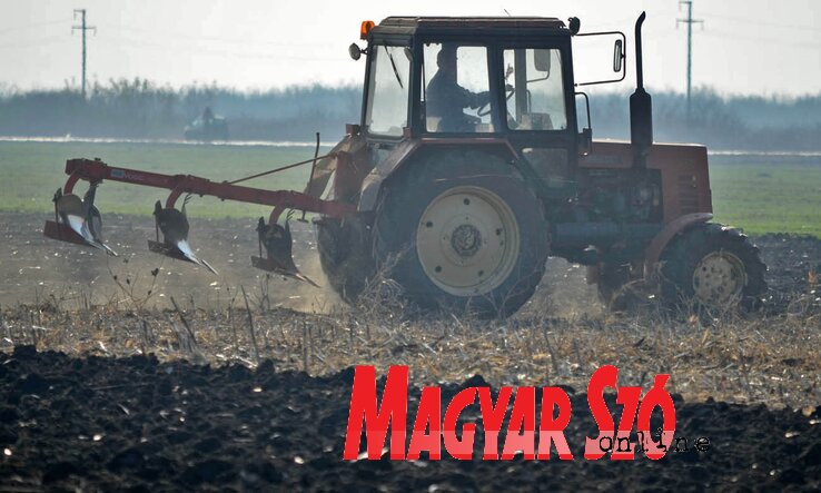 Termőföldet szánt-e még Vajdaságban a traktor? (Fotó: Ótos András)