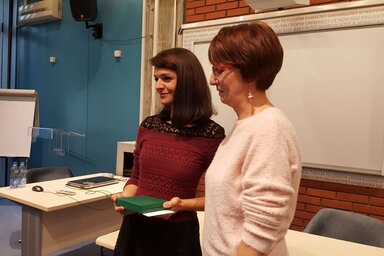 Bíró Tímea és dr. Utasi Csilla a Sinkó-díj átadásán