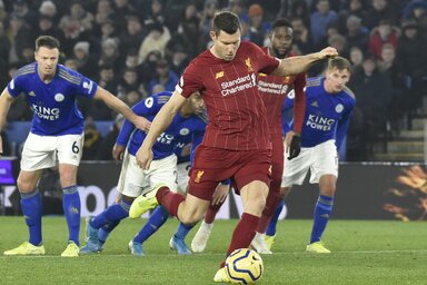 Milner tizenegyesből volt eredményes a Leicester ellen (Fotó: Beta/AP)