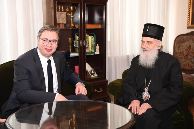 Aleksandar Vučić montenegrói látogatását Irinej szerb pátriárka jóváhagyta (Fotó: Beta) Aleksandar Vučić montenegrói látogatását Irinej szerb pátriárka jóváhagyta (Fotó: Beta)