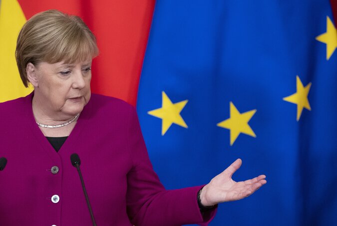 Angela Merkel német kancellár (Fotó: Beta/AP)