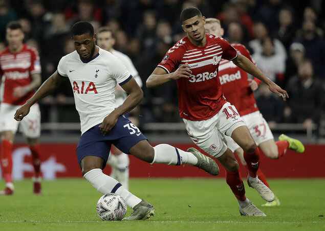 Jelenet a Tottenham–Middlesbrough mérkőzésről (Fotó: Beta/AP)