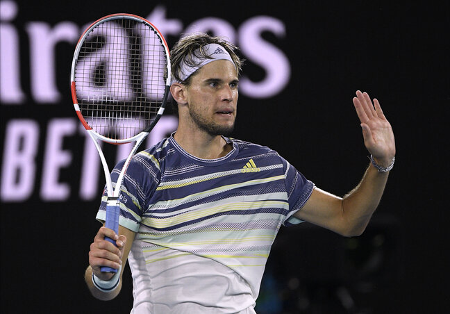 Thiem először győzte le Nadalt egy Grand Slam-versenyen (Fotó: Beta/AP)