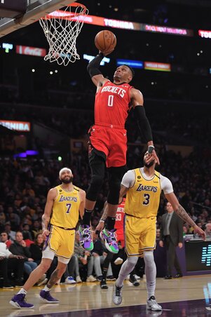 Russell Westbrook: eredményesség és látványosság (Fotó: Beta/AP) Russell Westbrook: eredményesség és látványosság (Fotó: Beta/AP)
