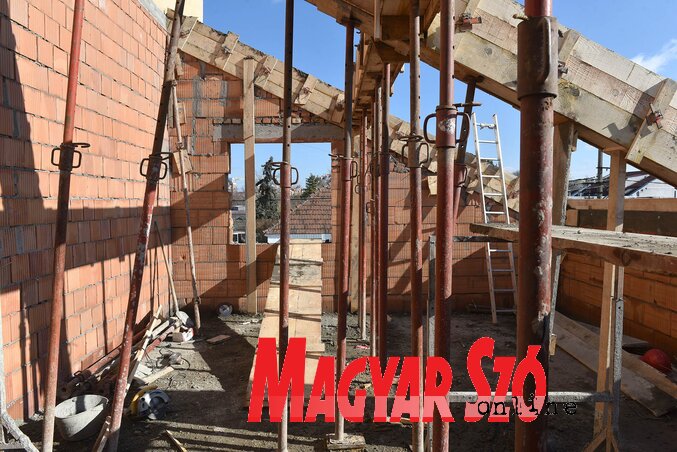 Az új épületrész két helyiségből áll majd (Ótos András felvétele)