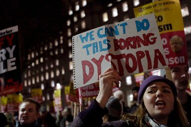 Menetrendszerűek a Brexit-ellenes tüntetések (Fotó: MTI/ AP/Kirsty Wigglesworth)