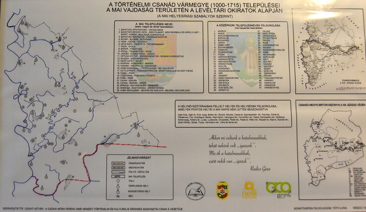 A történelmi Csanád vármegye (1000–1715) települései egy pannón (Gergely József felvétele)