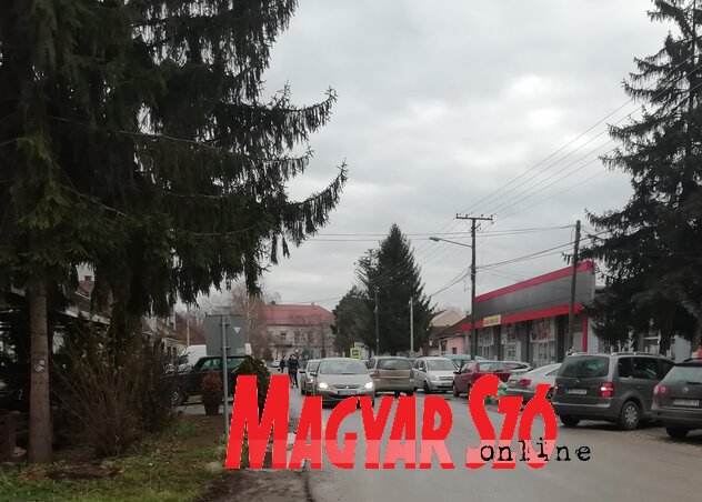 A projekt második fázisában újították volna fel a Szécsen-kastélyig húzódó útszakaszt, valamint a Népfront utca egy szakaszát is, az egészségháztól a medencéig (Tóth D. Lívia felvétele) A projekt második fázisában újították volna fel a Szécsen-kastélyig húzódó útszakaszt, valamint a Népfront utca egy szakaszát is, az egészségháztól a medencéig (Tóth D. Lívia felvétele)