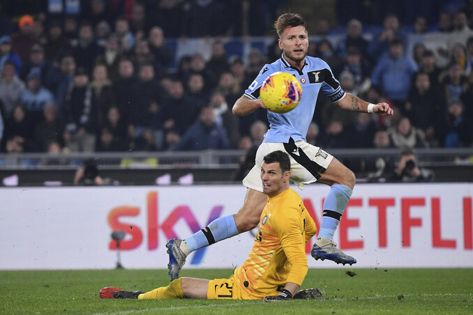 Második helyre repült a Lazio! (Fotó: Beta/AP)