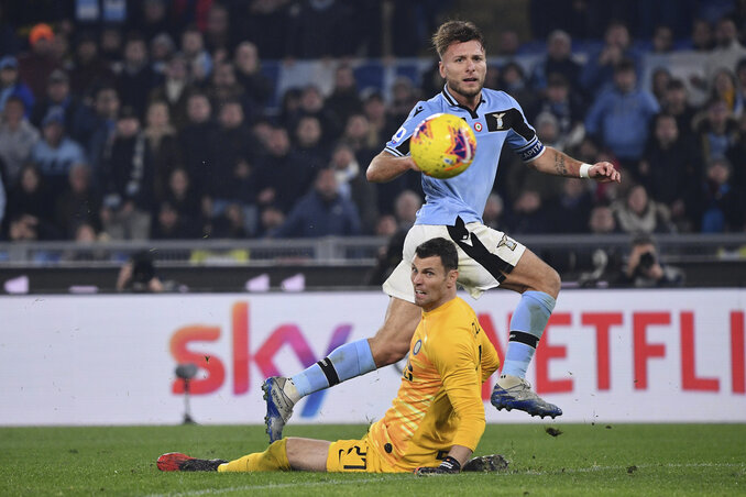 Második helyre repült a Lazio! (Fotó: Beta/AP) Második helyre repült a Lazio! (Fotó: Beta/AP)