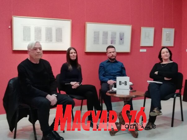 Szombathy Bálint, Nela Tonković, Brenner János és Ljubica Vuković Dulić (Fotó: Szalma Brigitta) Szombathy Bálint, Nela Tonković, Brenner János és Ljubica Vuković Dulić (Fotó: Szalma Brigitta)