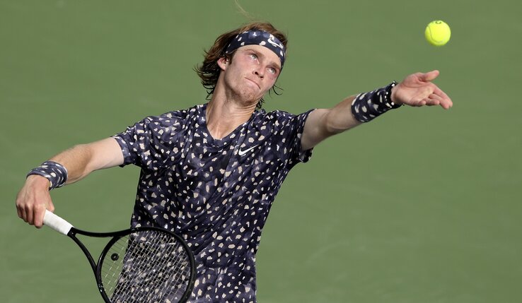 Andrej Rubljov a második játszmában megleckéztette Filip Krajinovićot (Fotó: Beta/AP) Andrej Rubljov a második játszmában megleckéztette Filip Krajinovićot (Fotó: Beta/AP)