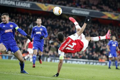 Aubameyang szépségdíjas találata mit sem ért a végén (Fotó: Beta/AP)