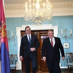 Aleksandar Vučić és Mike Pompeo (Fotó: Instagram) Aleksandar Vučić és Mike Pompeo (Fotó: Instagram)